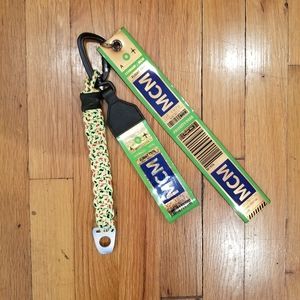 New Unisex  MCM Raymonde Metallic Key Chain